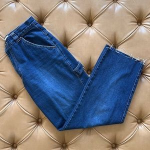 Vintage y2k high waisted blue jeans, cargo vibes, SIZE: 6